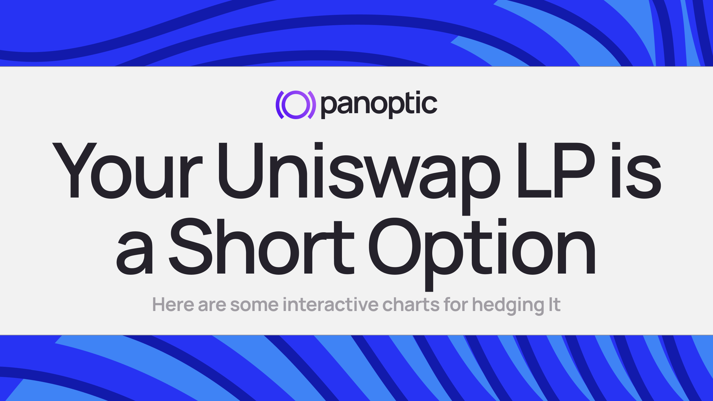 Your Uniswap LP is a short option